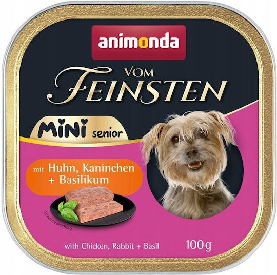 Animonda Vom Feinsten Hrana Umedă Pentru Câini Seniori Cu Pui Și Iepure 100gr