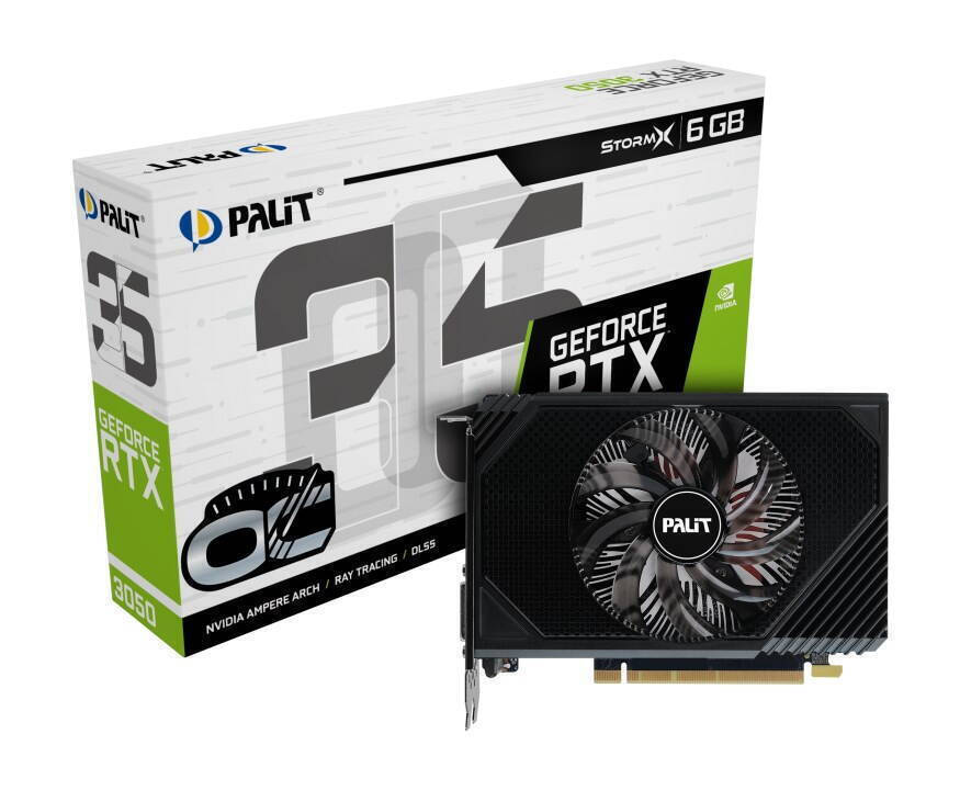 Pal GeForce RTX 3050 6GB GDDR6 StormX OC Κάρτα Γραφικών