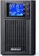 Qoltec 52640 UPS устройства On-Line 1000VA 800W с 2 Schuko гнезда