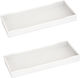 Set 2 Organizatoare Dreptunghiulare Pentru Hotel 20x10x1,9cm Culoare Albă