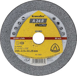 Klingspor A24r Supra Schleifscheibe 150x2.5x22.23mm Ext 6667