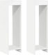 vidaXL Wooden White Plant Stands 30x30x100 cm 2 Pieces