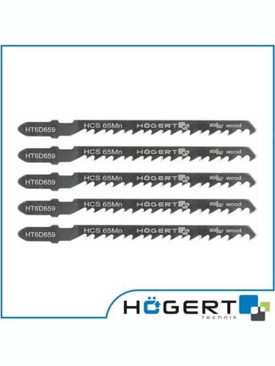 Set 5 Blades Electric Saw Hogert 6tpi 100mm Ht6d659