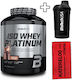 Biotech Usa Iso Whey Platinum 1816g Coconut-mango & Biotech Usa Wave Shaker 600ml Opal White & Katerelos Fitness Sports Towel 100x50cm Red Black Custom Bundle
