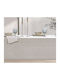 Nef-Nef Homeware Cotton Tablecloth Steady Ecru 180x180cm