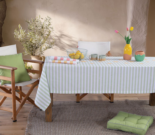 Nef-Nef Homeware Τραπεζομάντηλο Βαμβακερό Αλέκιαστο Lemonade Lemonade 140x140εκ.