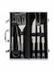 Set Accesorii Grătar 5 Piese Cutie Aluminiu 844