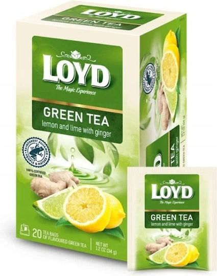Loyd Green Lemon & Lime & Ginger Tea 20x1.7g