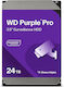 Western Digital Purple Pro Smart 24TB HDD Σκληρός Δίσκος 3.5" SATA III 7200rpm με 512MB Cache για Καταγραφικό WD241PURP