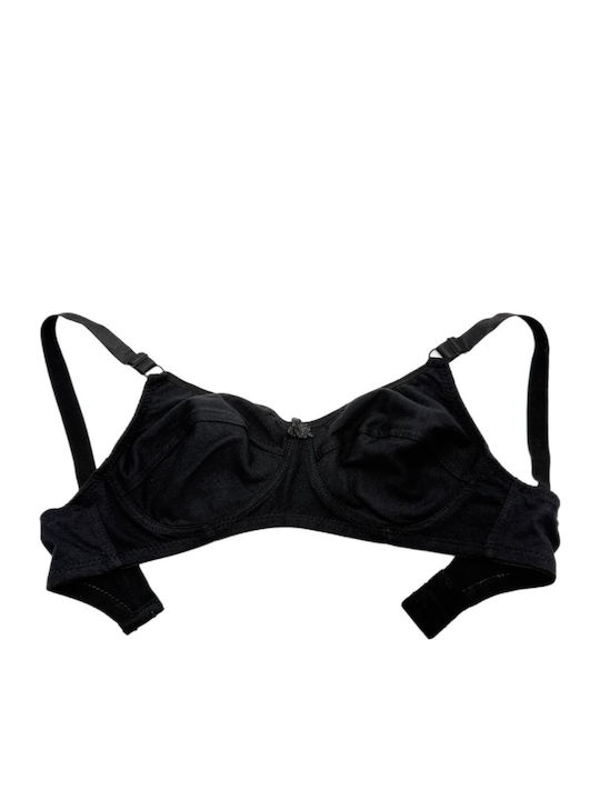 Topaki Black Bra without Padding and without Un...