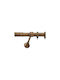 Demo Systems Metallic Double Curtain Pole with Rod 250cm Bronze