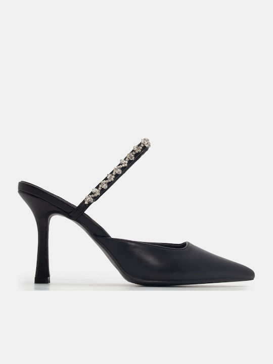 Pointed Toe Heels with High Heel Black