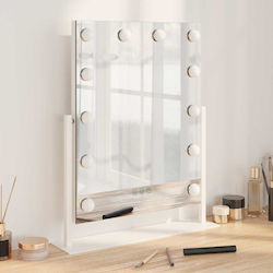 vidaXL Tabletop Makeup Mirror with Light