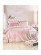 Rythmos Duvet Cover Set 160x250cm Single with Pillowcase Trisha Pink