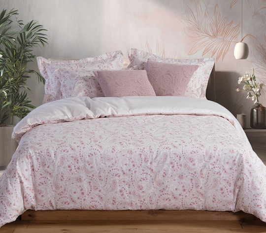 Nef-Nef Homeware Комплект Супер Кинг 240x230cm Mirelle Екрю/Розово