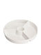 Dessert Tower Stand 4 Slots White Porcelain Ø25.5xH3.5cm