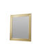 Oglindă de Perete cu Ramă din Lemn Bej Diametru 30cm