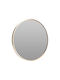 Wall Mirror with Gold Frame Diameter 50cm