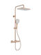 KFA Shower Column with Bathtub Mixer Rose Gold