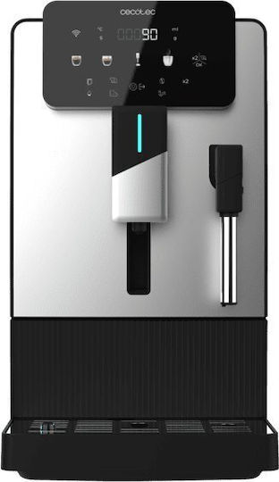 Cecotec Automatic Espresso Machine 1500W 19bar Pressure for Cappuccino with Grinder Silver