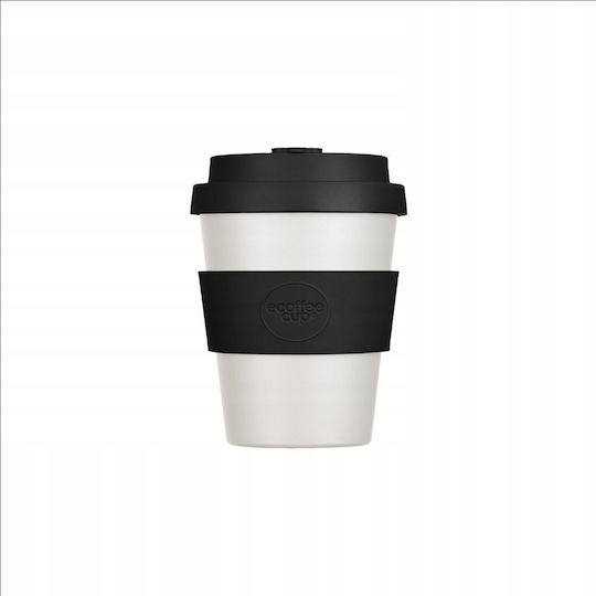 Ecoffee Cup Κούπα Πλαστική με Καπάκι Μαύρη 240ml