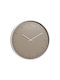 Wall Clock Plastic Beige Ø40cm