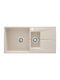 Deante Unterbau Küchenspüle aus Flüssigem Granit M50xP50cm Beige