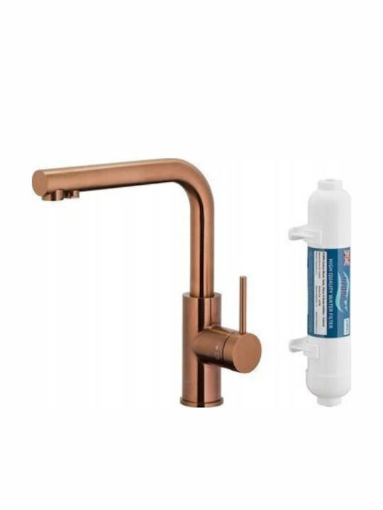 KFA Kitchen Faucet Counter Rose Gold