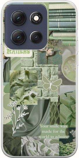 Aesthetic Green Motorola Moto G86 5G Flexible TPU Transparent Silicone