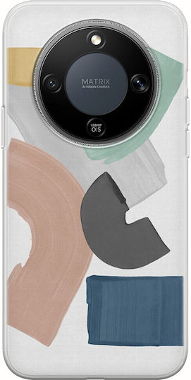 Pastel Paint Blocks Honor Magic8 Lite 5g Flexible TPU Transparent Silicone