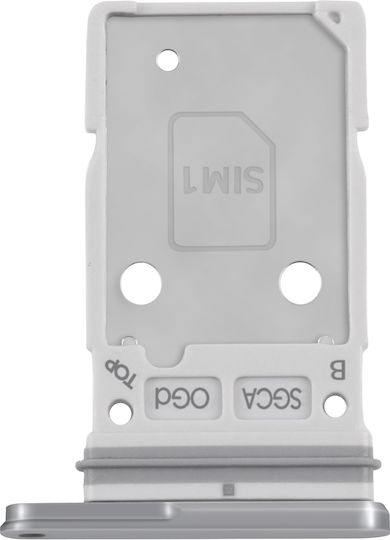 Clappio Заместителна Двойна Nano SIM База Galaxy S25 Fe Бяла
