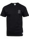 Herrenblusen Kurzarm T-Shirt Schwarz