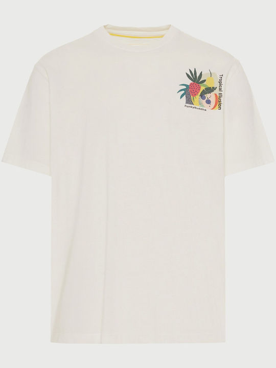 Funky Buddha T-shirt Λευκό