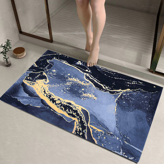 Πατάκι Μπάνιου ZD1BAT3QWSMAT02NAVY Navy Blue 80x50εκ.