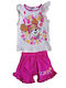 Kids Set with Shorts Summer 2 Pieces Pink