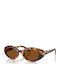 Miu Miu Unisex Sunglasses With Brown Tartaruga Horn-Rimmed Frame And Brown Lens MU B09S 14L20V