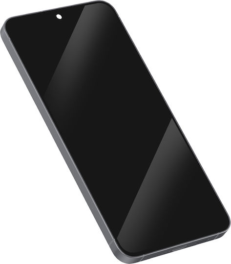 Clappio Vollständiger Bildschirm Kompatibel Galaxy S25 Fe LCD-Panel Rahmen Schwarz