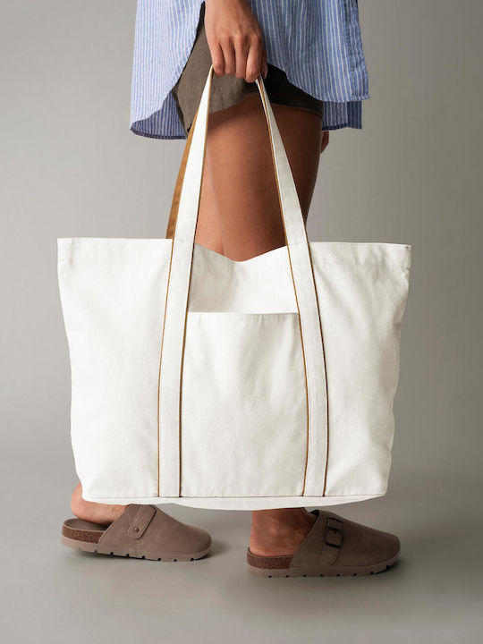Courtside Large Tote Westford Mill W952 Soft White Caramel