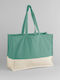 Earthaware Organic Contrast Shopper Westford Mill W858 Sage Green Natural