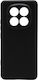 Silicone Fabric Back Cover Black (Redmi Note 15)