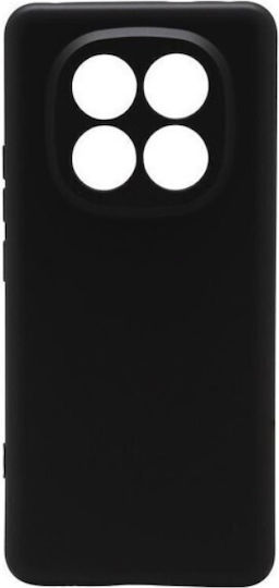 Silicone Fabric Back Cover Black (Redmi Note 15)