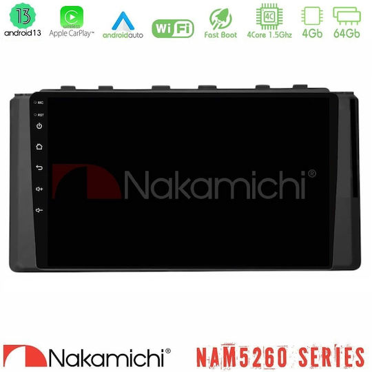 Nakamichi Car Audio System for Subaru BRZ 2022 Bluetooth USB Wi-Fi GPS Apple CarPlay Android Auto with 9 Inch Touch Screen
