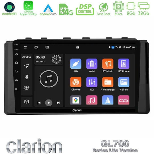 Clarion Ηχοσύστημα Αυτοκινήτου για Subaru BRZ 2022 (Bluetooth/USB/WiFi/GPS/Apple-Carplay/Android-Auto) με Οθόνη Αφής 9"