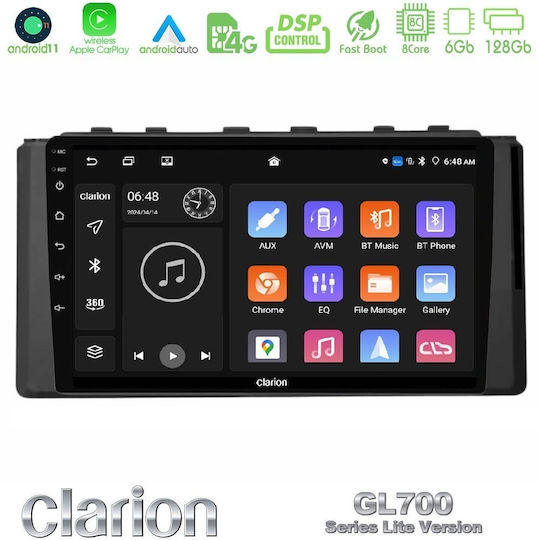 Clarion Ηχοσύστημα Αυτοκινήτου για Subaru BRZ 2022 (Bluetooth/USB/WiFi/GPS/Apple-Carplay/Android-Auto) με Οθόνη Αφής 9"