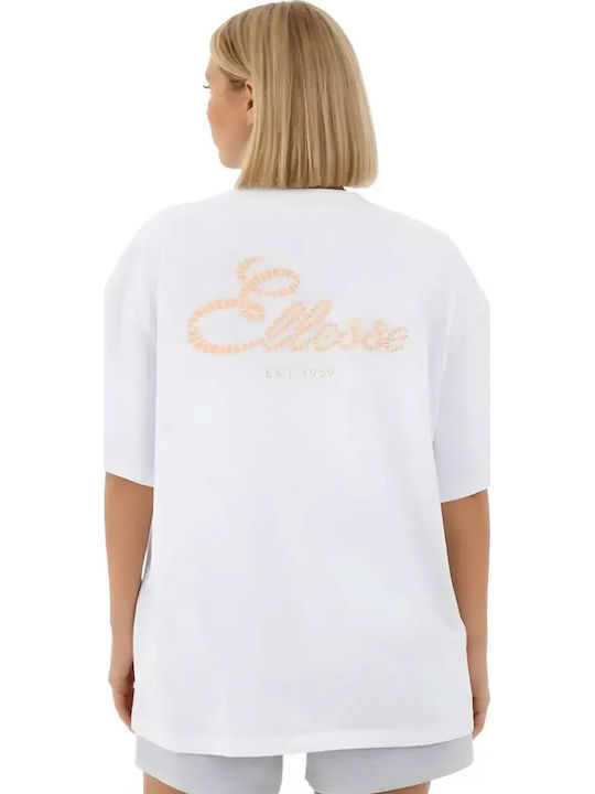 Ellesse Γυναικείο Oversized T-shirt Λευκό