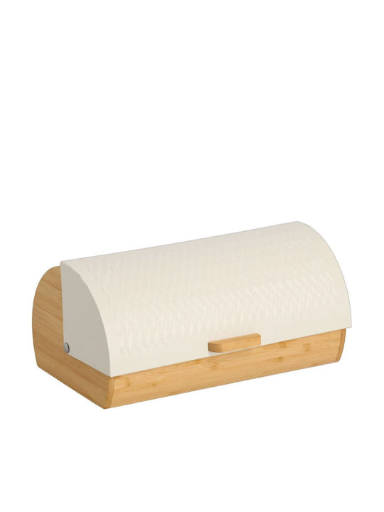 Zeller Cutie de Pâine cu Capac din Bambus Maro 36x21x17cm