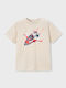 Kids Short-Sleeved Top Khaki