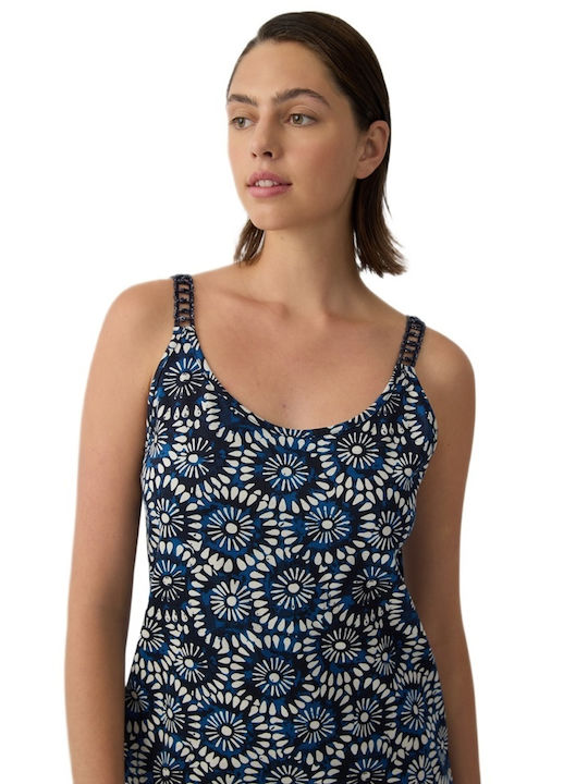 Minerva Summer Cotton Women's Blue Nightgown