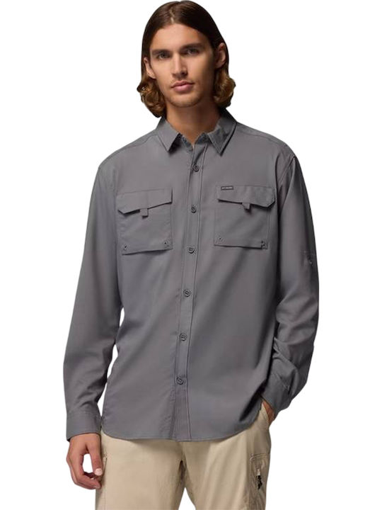 Columbia Silver Μακρυμάνικo Πουκάμισο City Grey