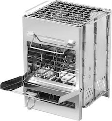 Grătar Portabil Din Inox Cu Cărbune Grătar Portabil Din Inox Cu Cărbune